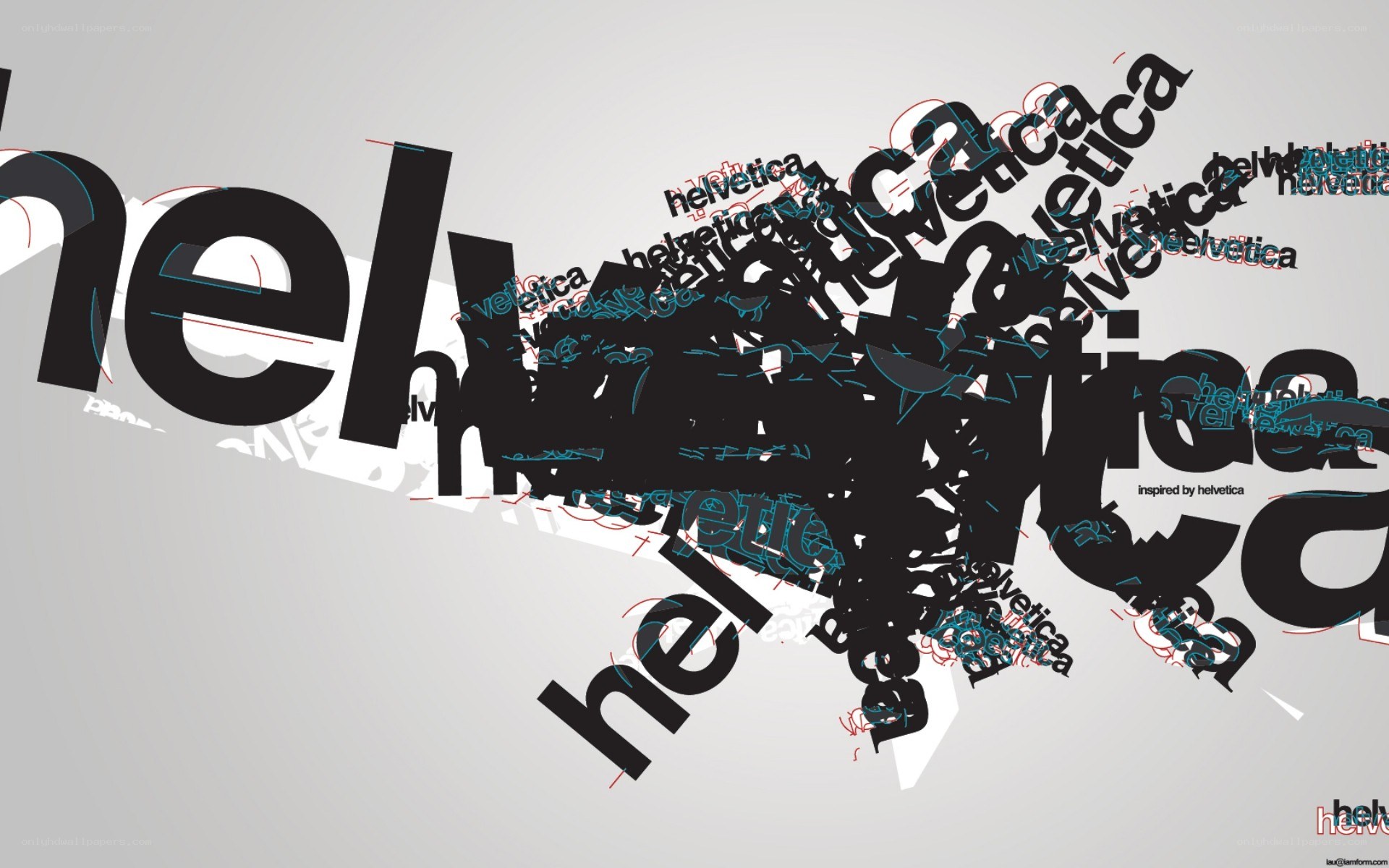 Helvetica text design