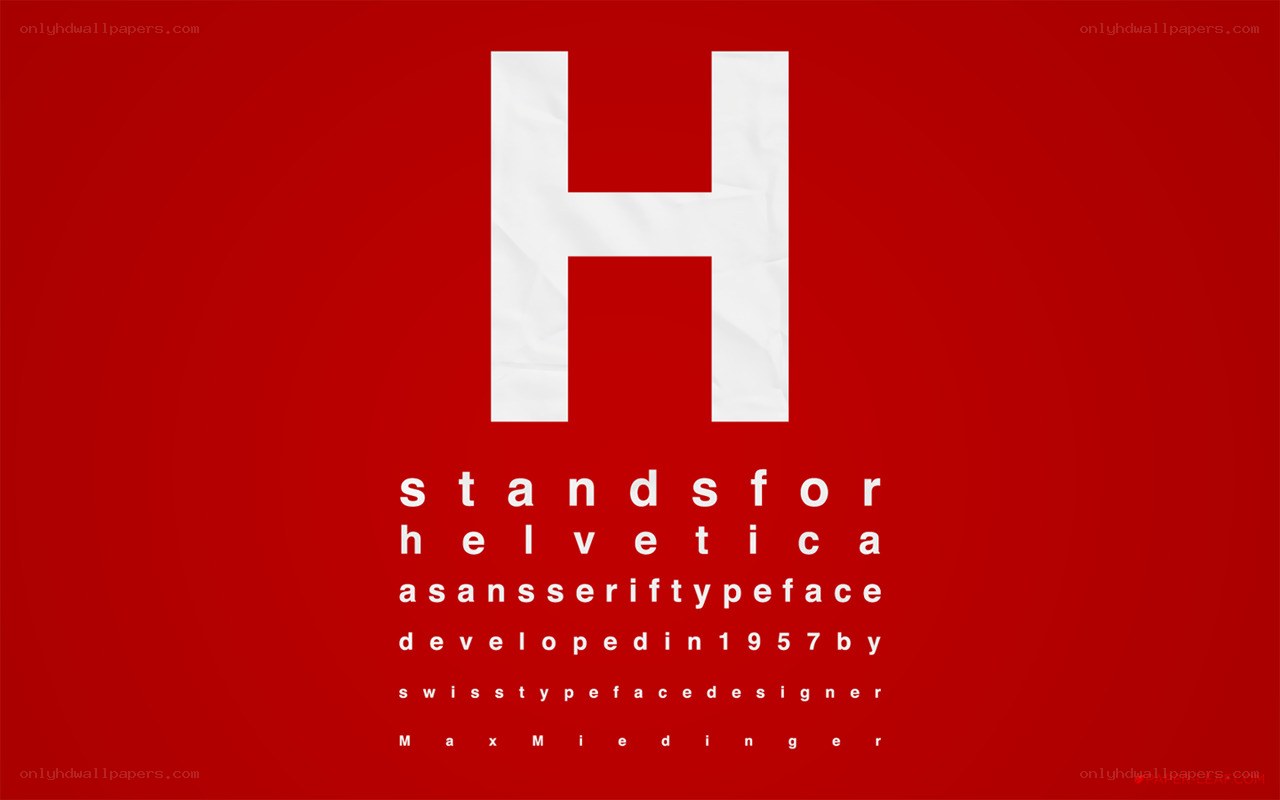 Helvetica typeface eye chart