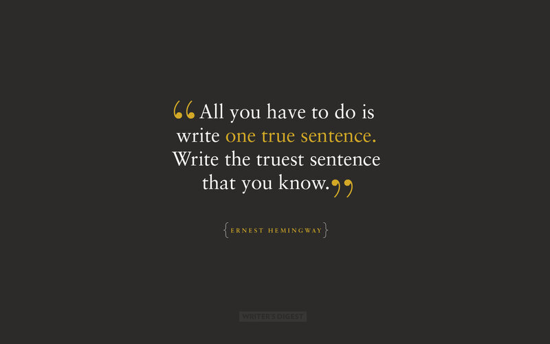 Hemingway writing quote