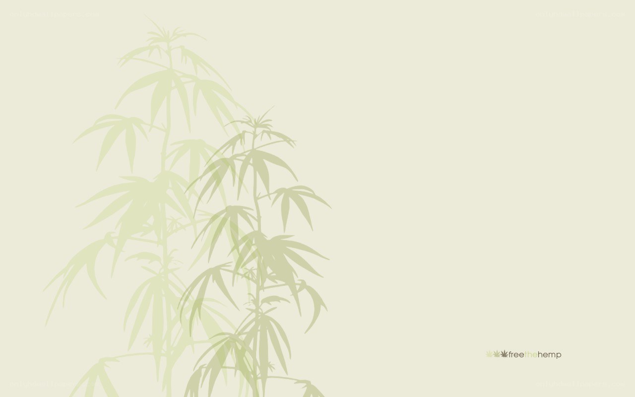 hemp plant silhouette