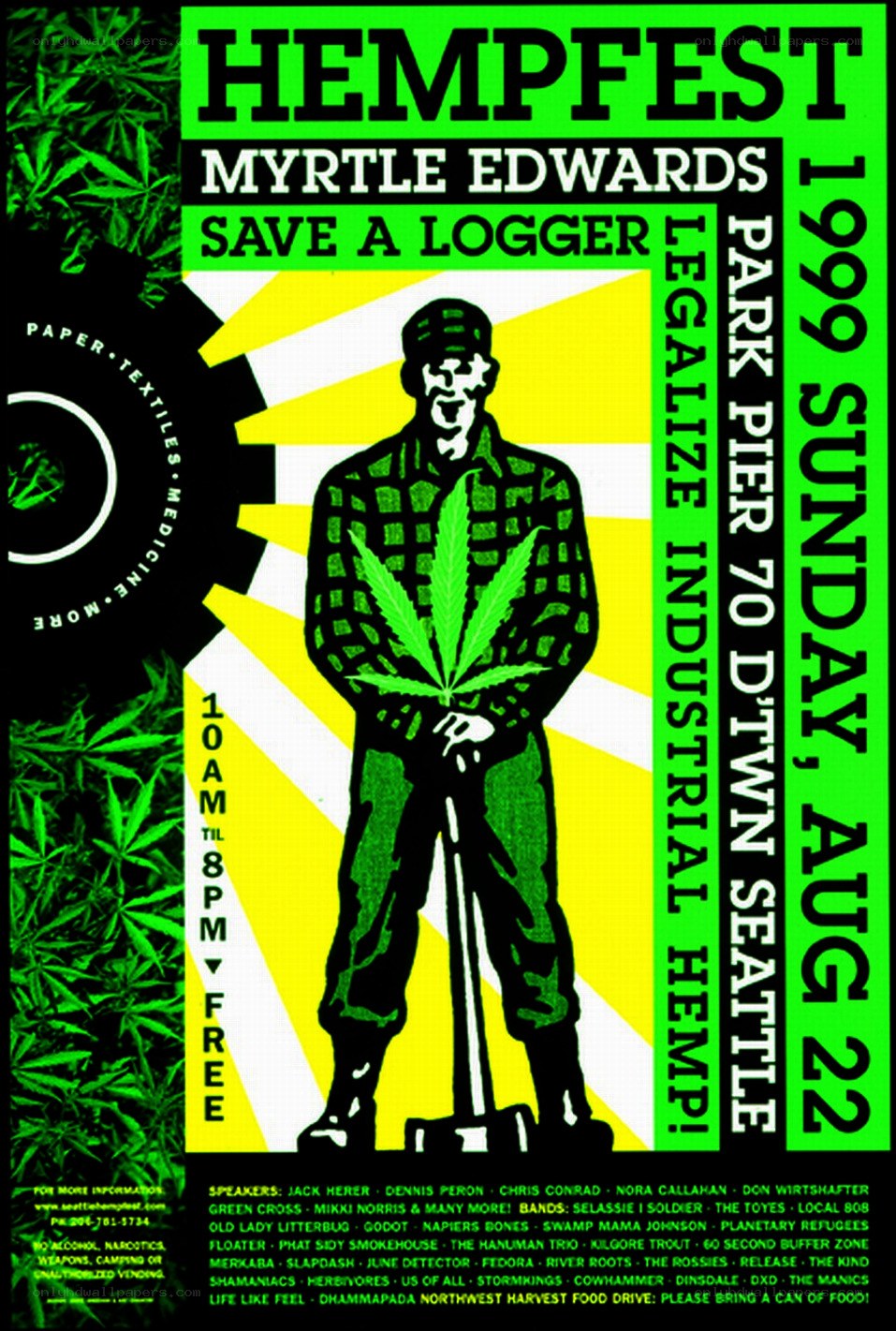 Hempfest 1999 event poster