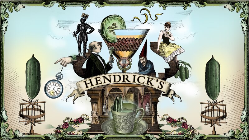 Hendrick's Gin Advertisement — Green
