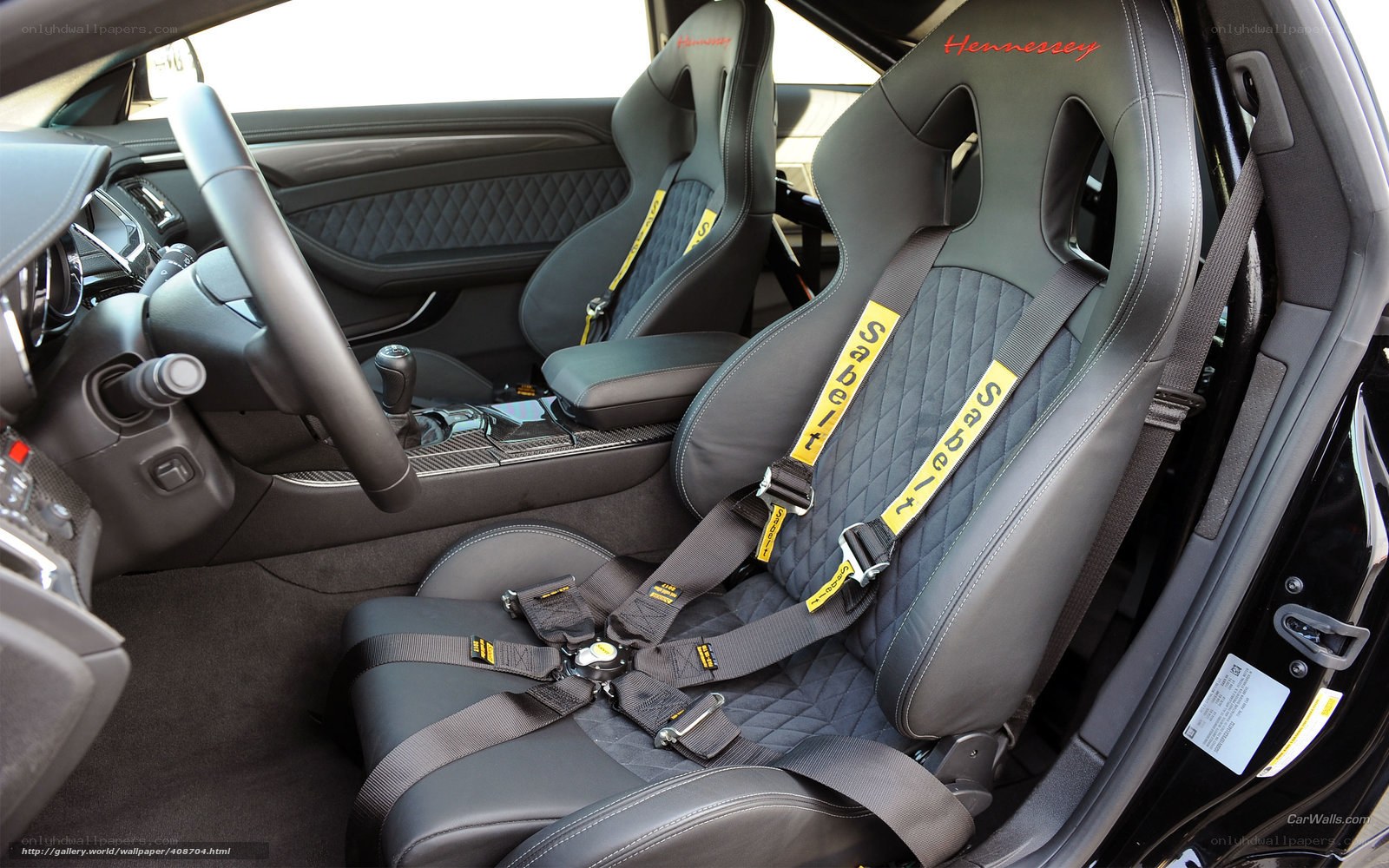 Hennessey sports car interior