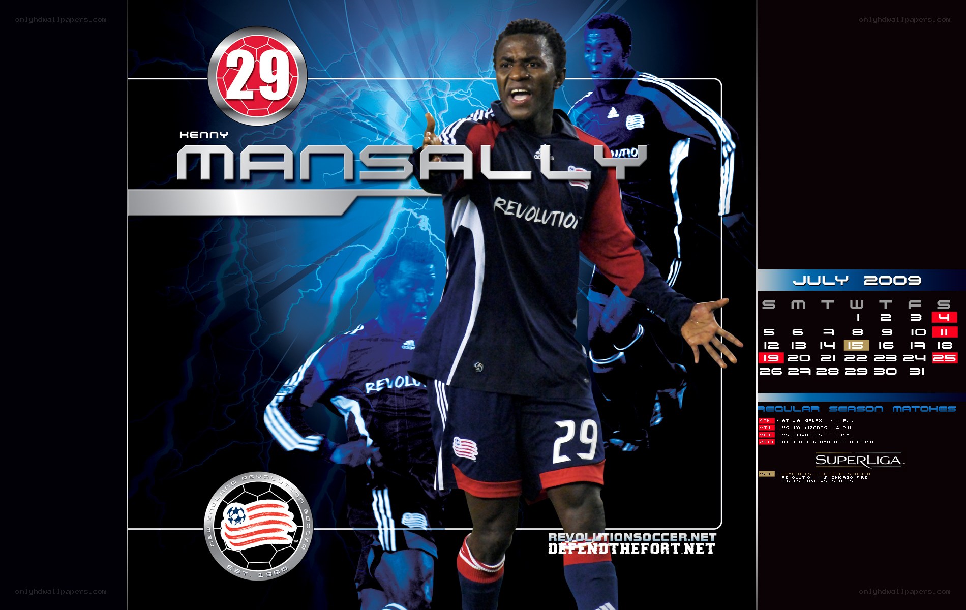 Henny Mansally July 2009 calendar