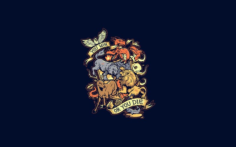 Heraldic creature collage