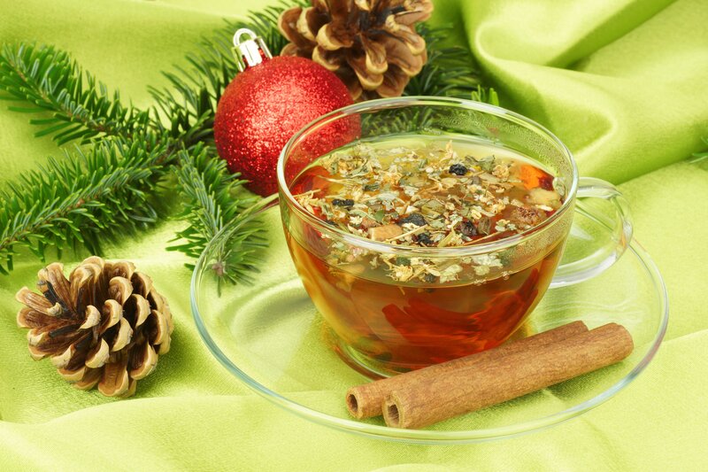 Herbal Tea in Glass Cup
