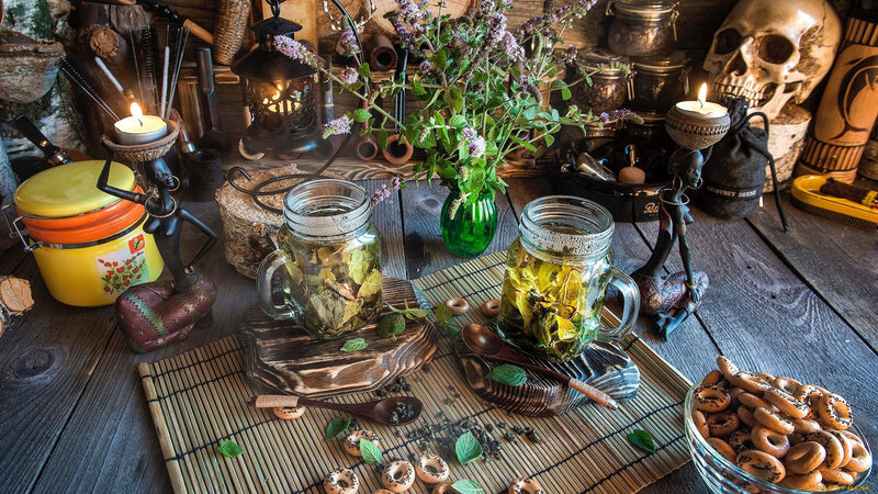 Herbal Tea Setup