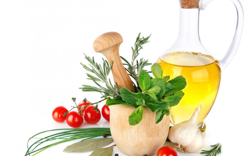 Herbs and Olive Oil