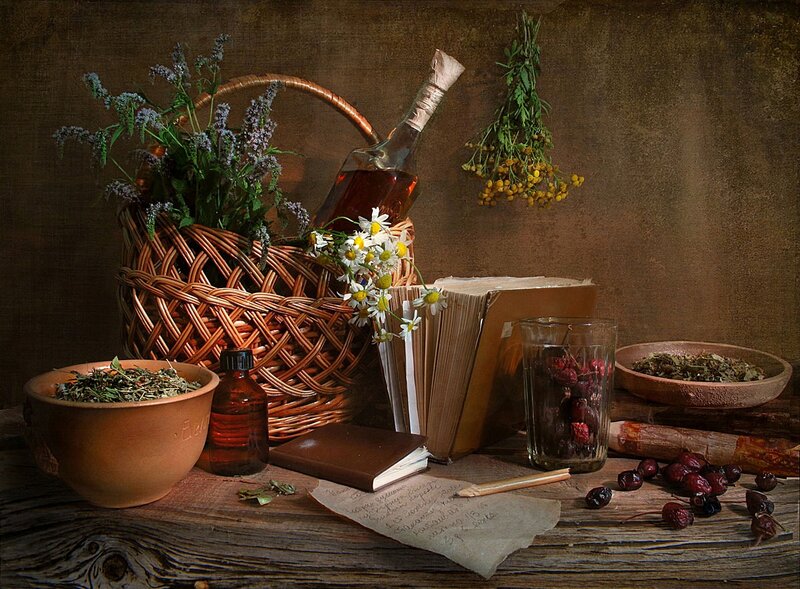 Herbs and Vintage Items