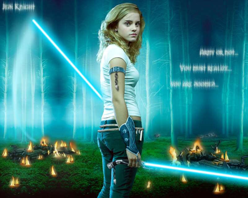 Hermione as a Jedi Knight