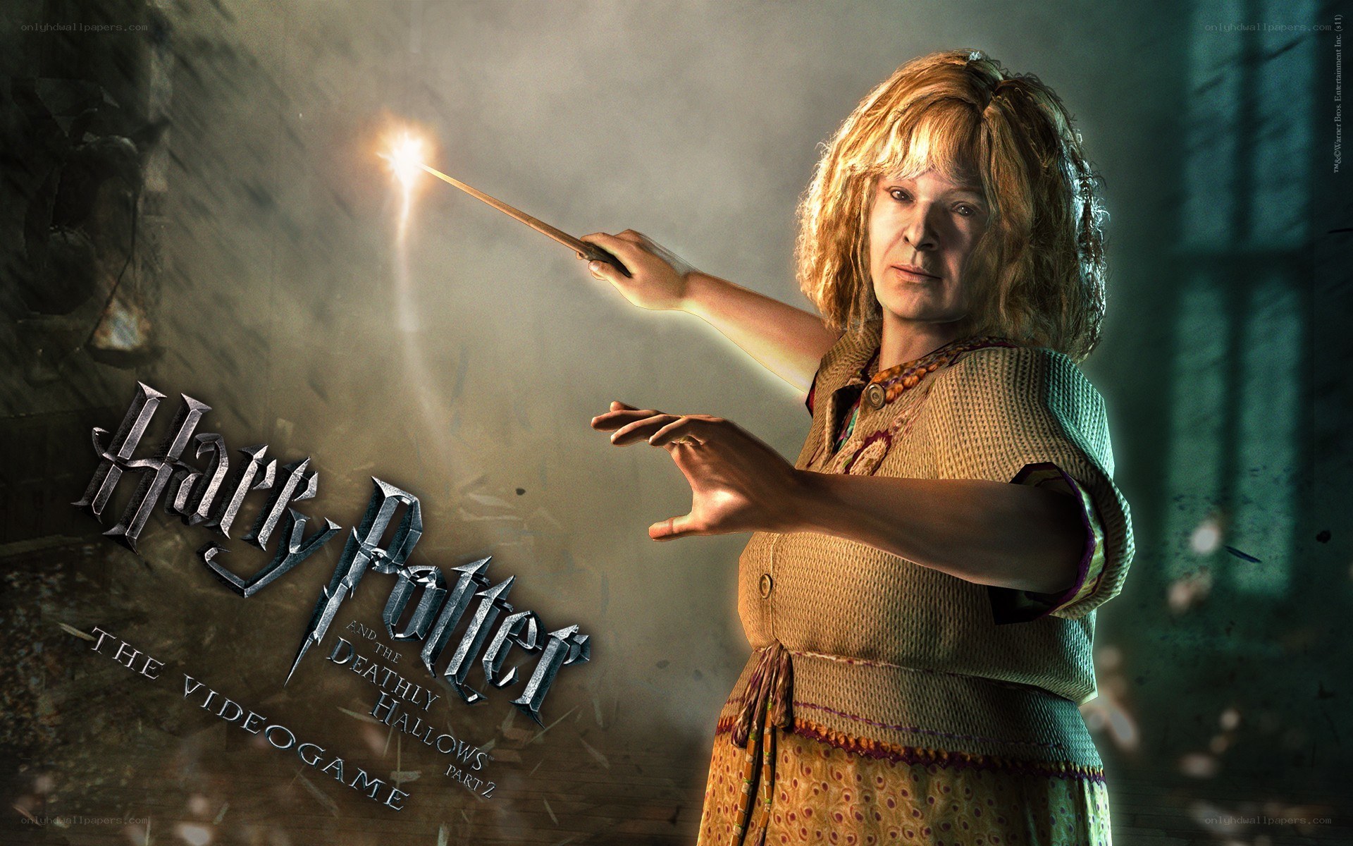 Hermione casting spell