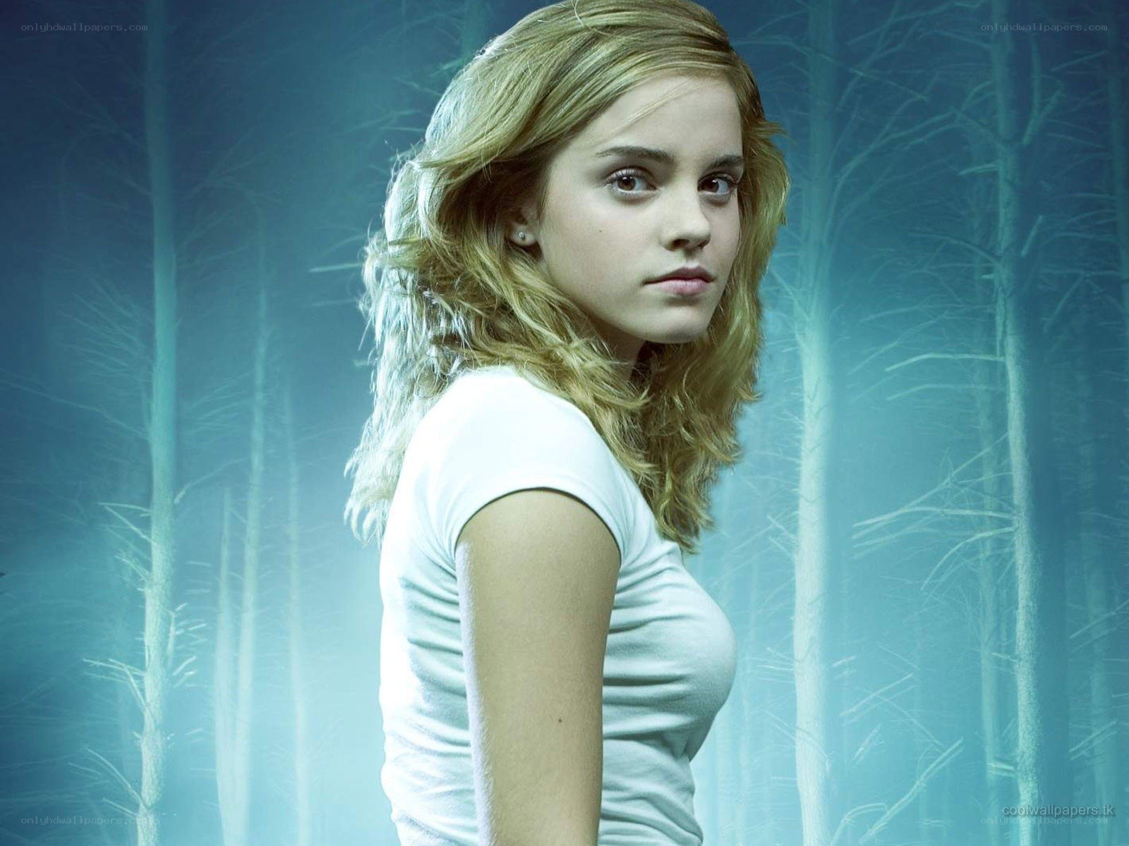 Hermione Granger in a forest