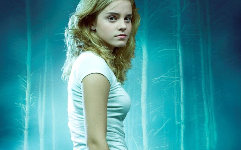 Hermione Granger in a forest