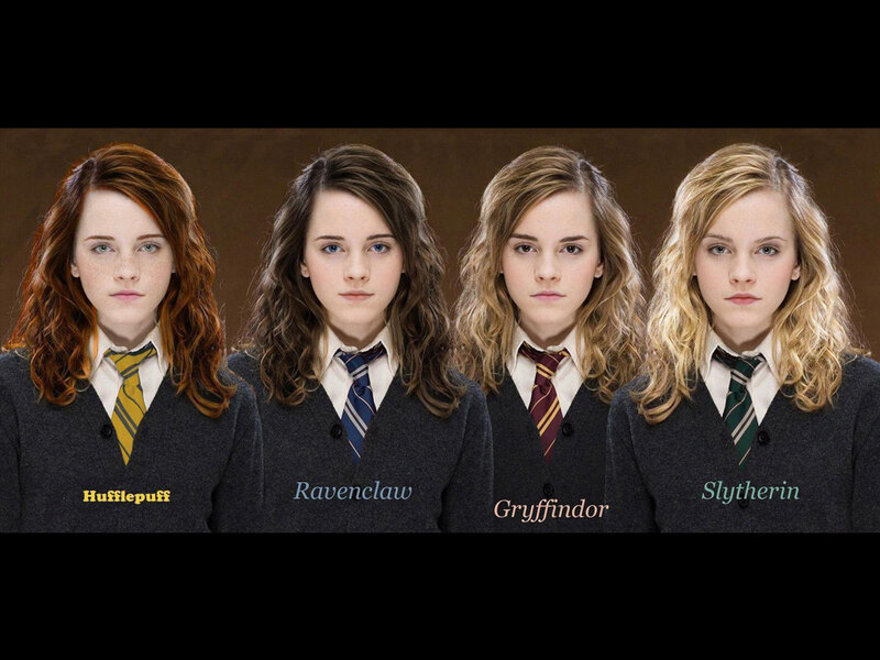 Hermione Granger in different houses