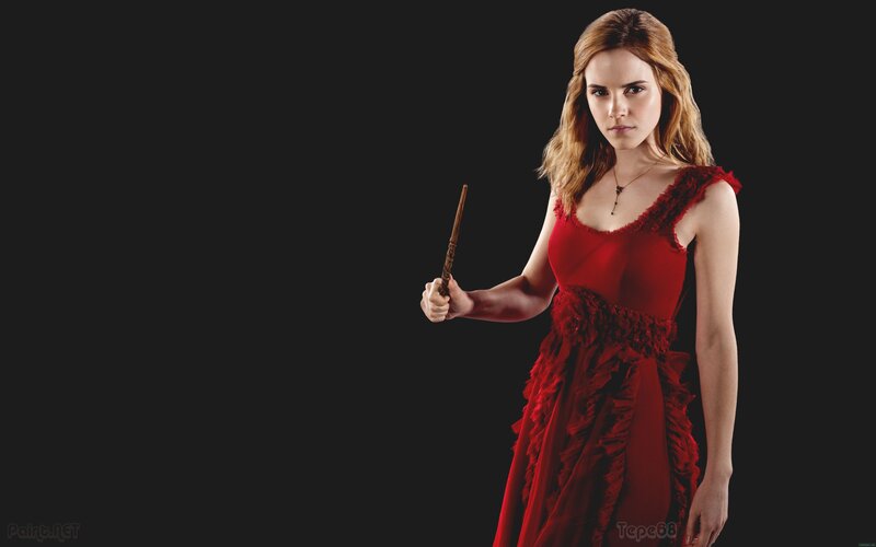 Hermione Granger in red dress