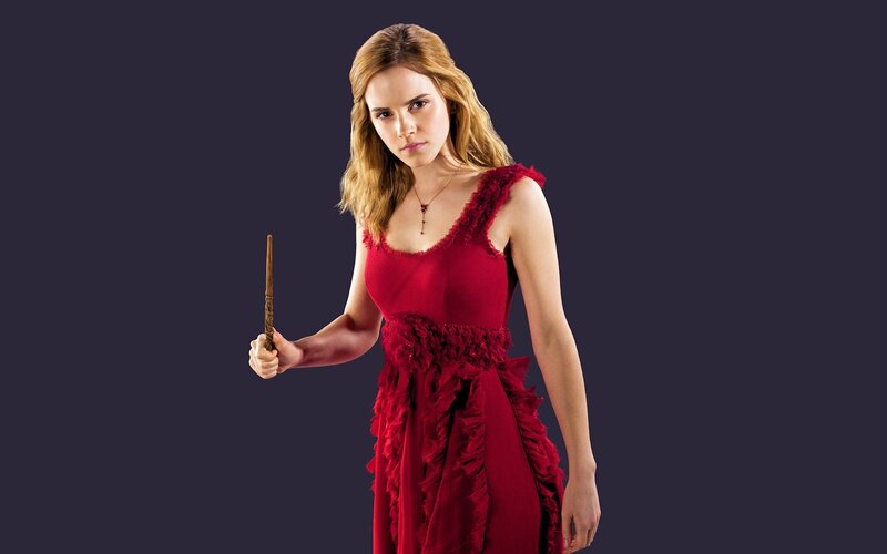 Hermione Granger in red dress