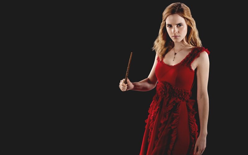 Hermione Granger in red dress
