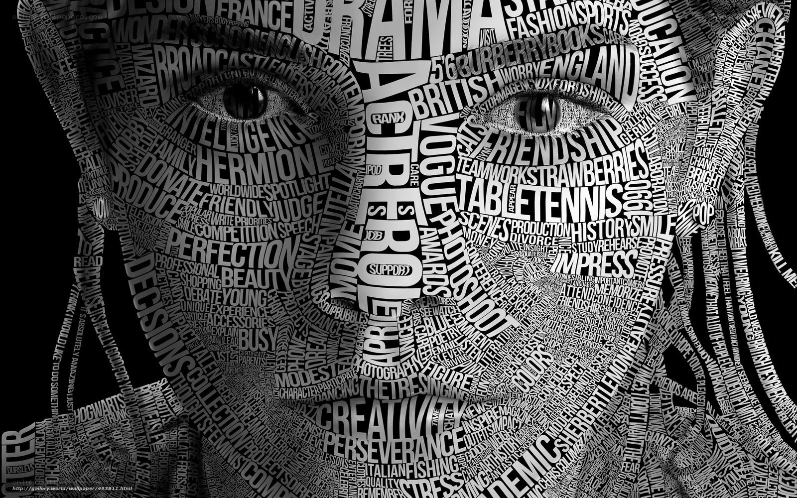 Hermione Granger word art