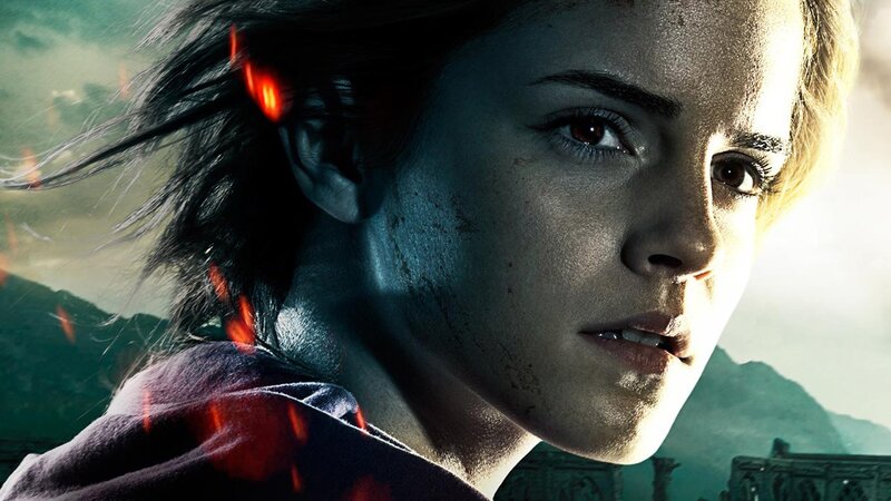 Hermione in a battle scene