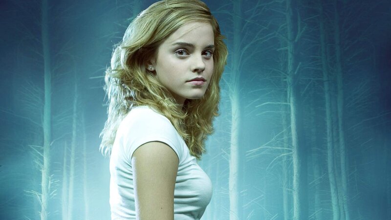 Hermione in a misty forest