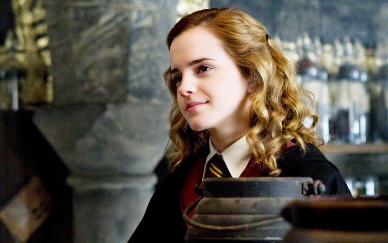 Hermione in the potions classroom