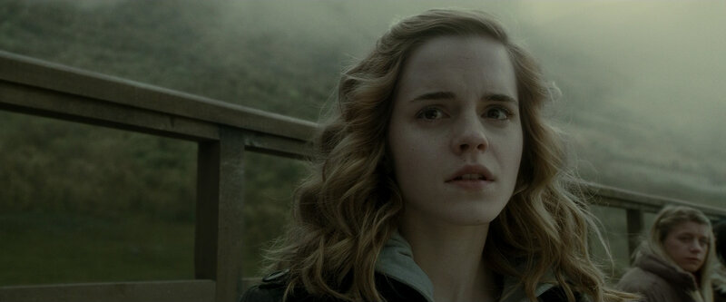 Hermione on a bridge