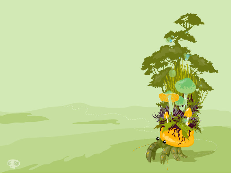 Hermit Crab with Tree
