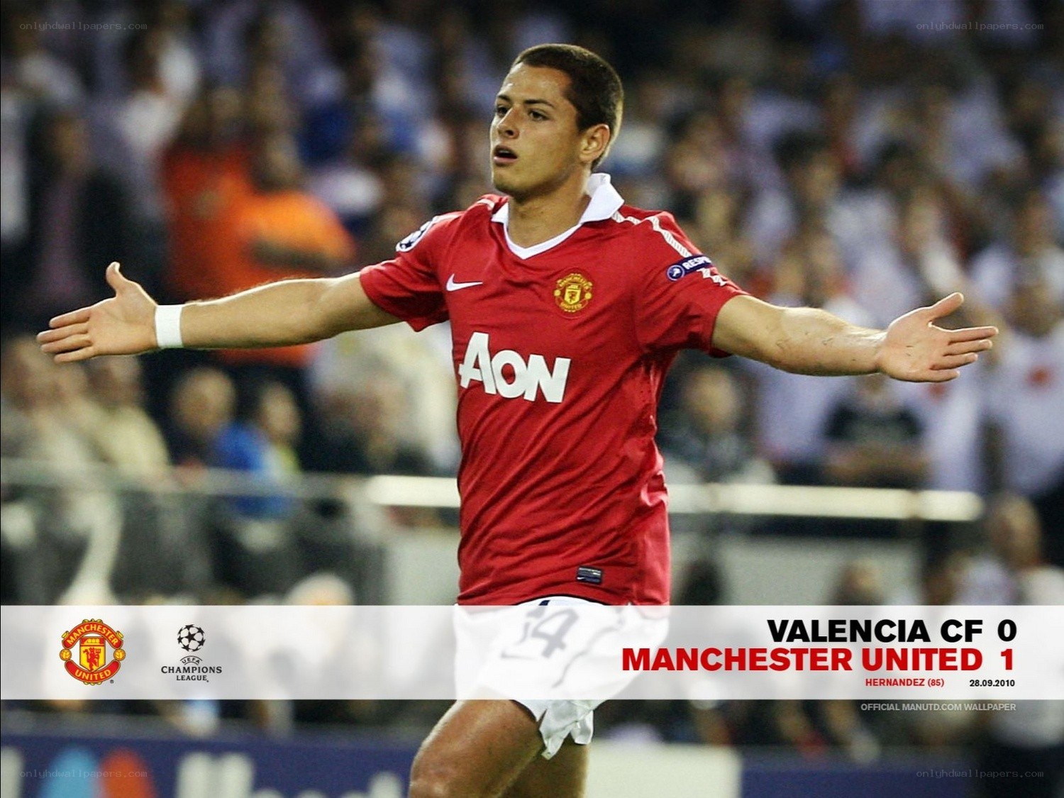 Hernandez celebrates goal