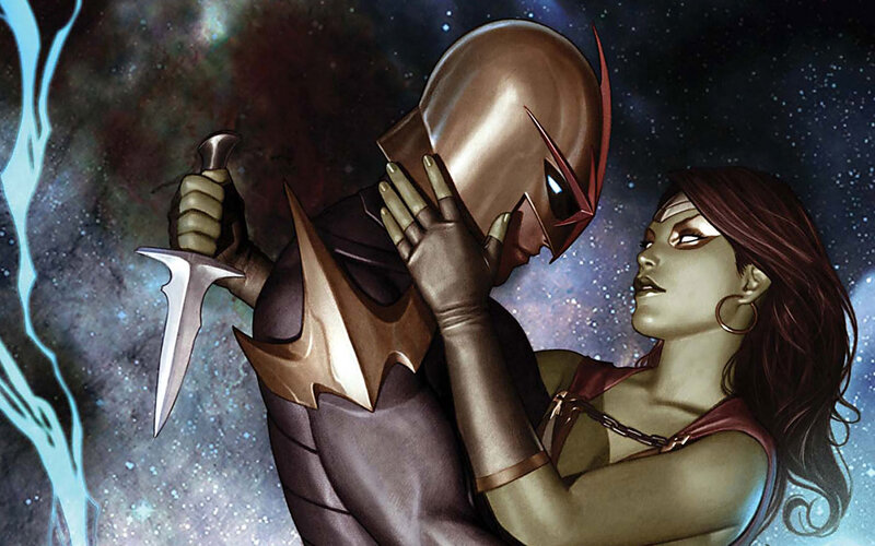 Hero and villain in space