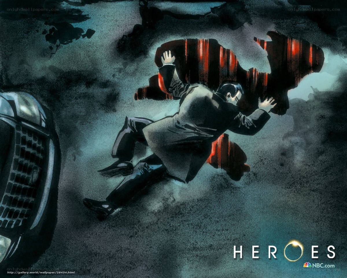 Hero falling from a car
