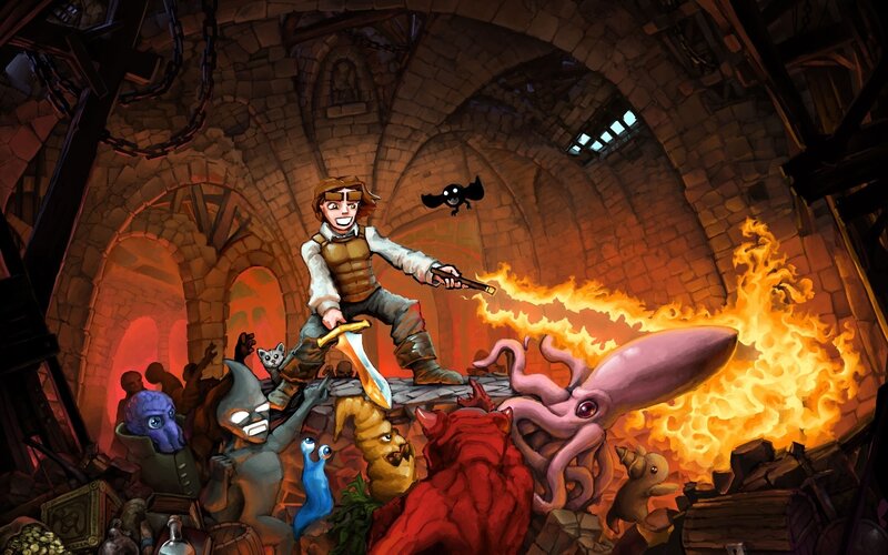 Hero Fighting Monsters