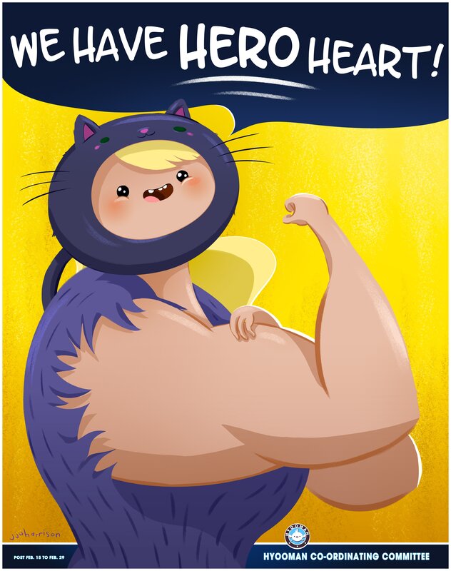 hero heart poster