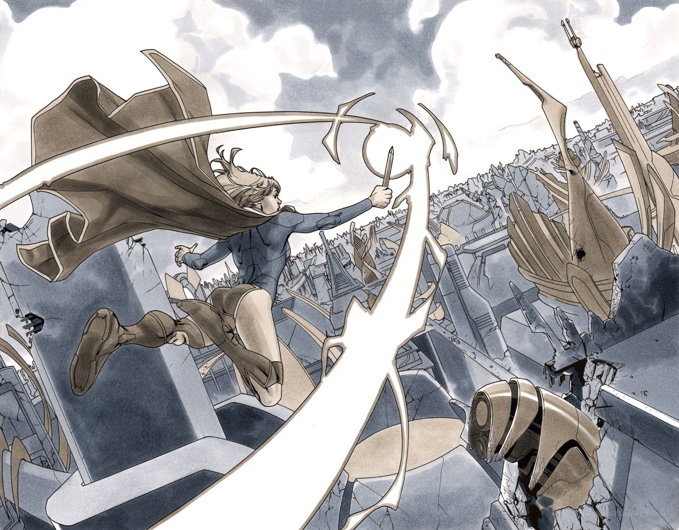 hero in battle over ruins