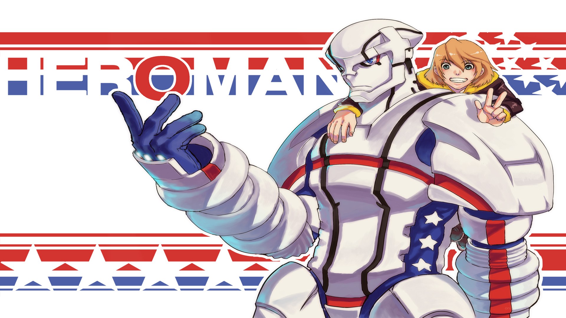 Hero Man and child character