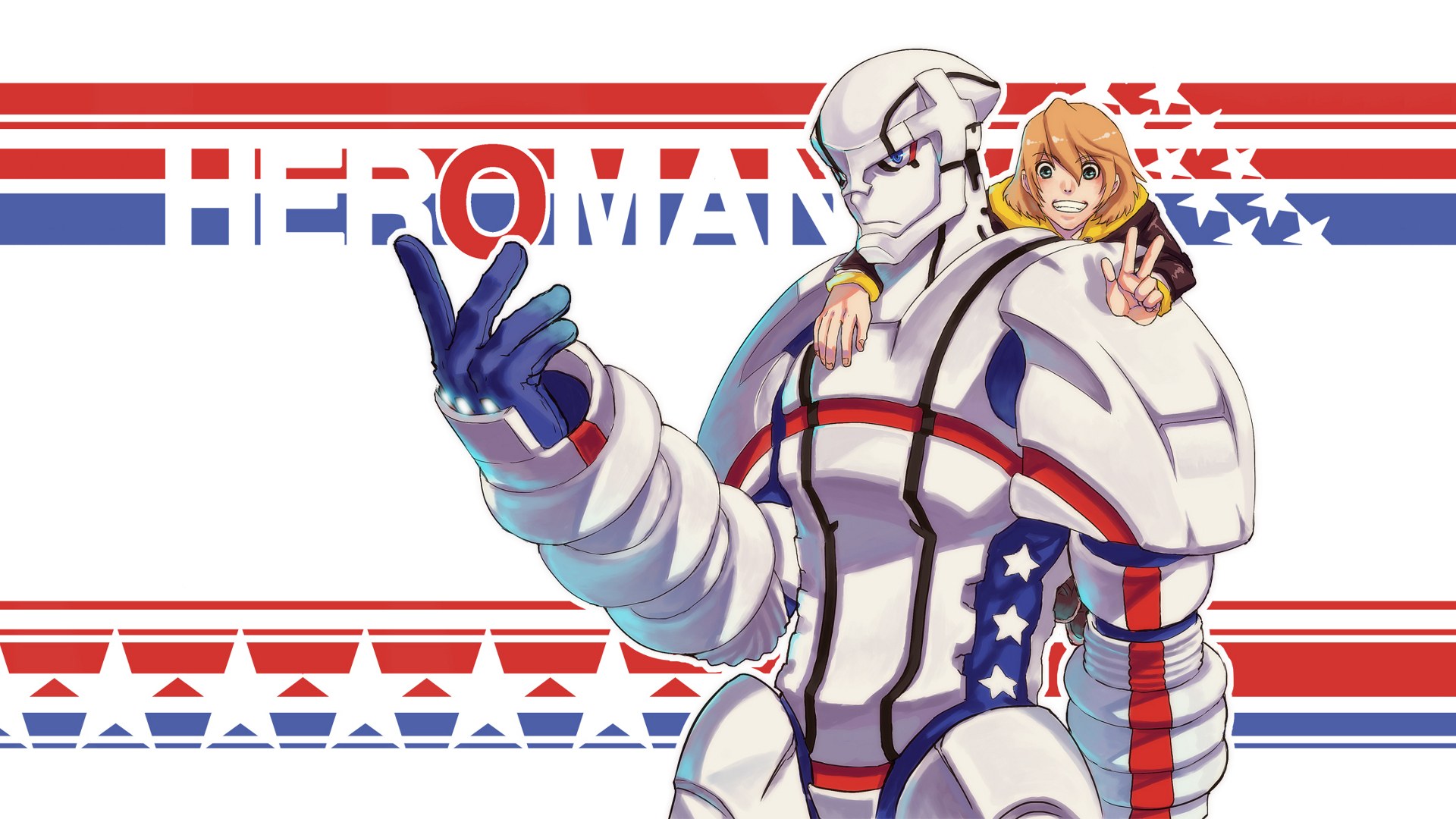 Hero Man and companion