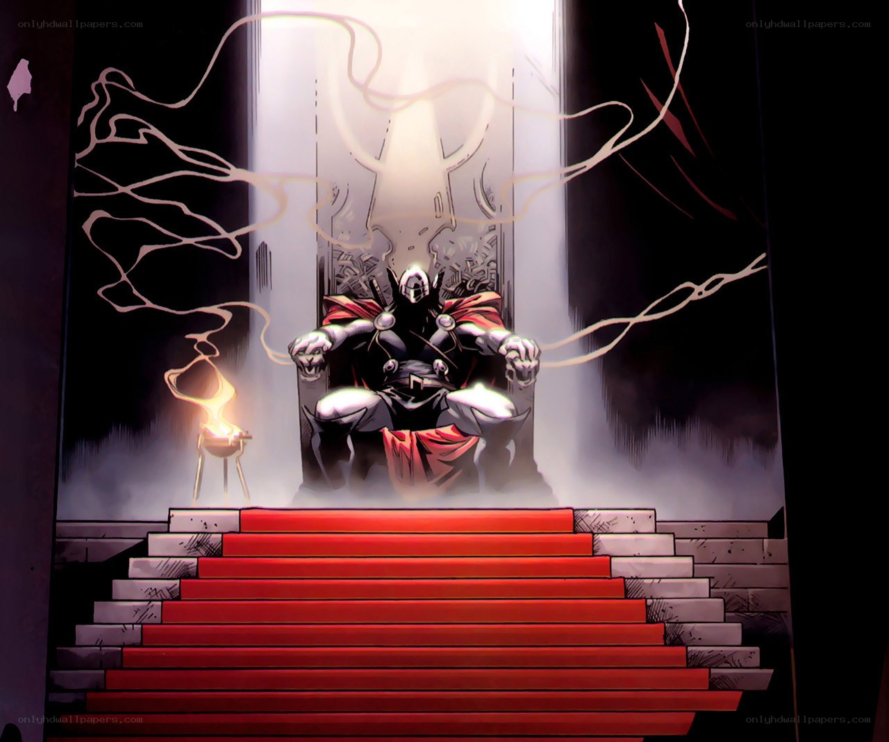hero on a throne