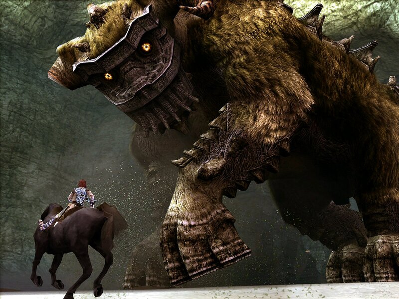 Hero vs giant bear monster