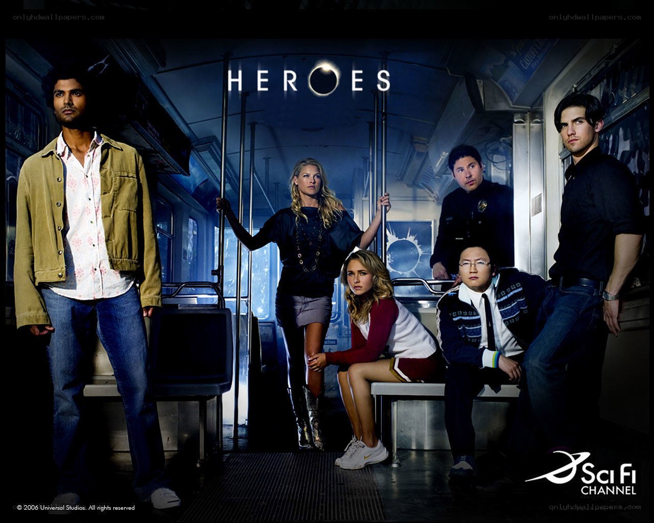 Heroes cast on subway