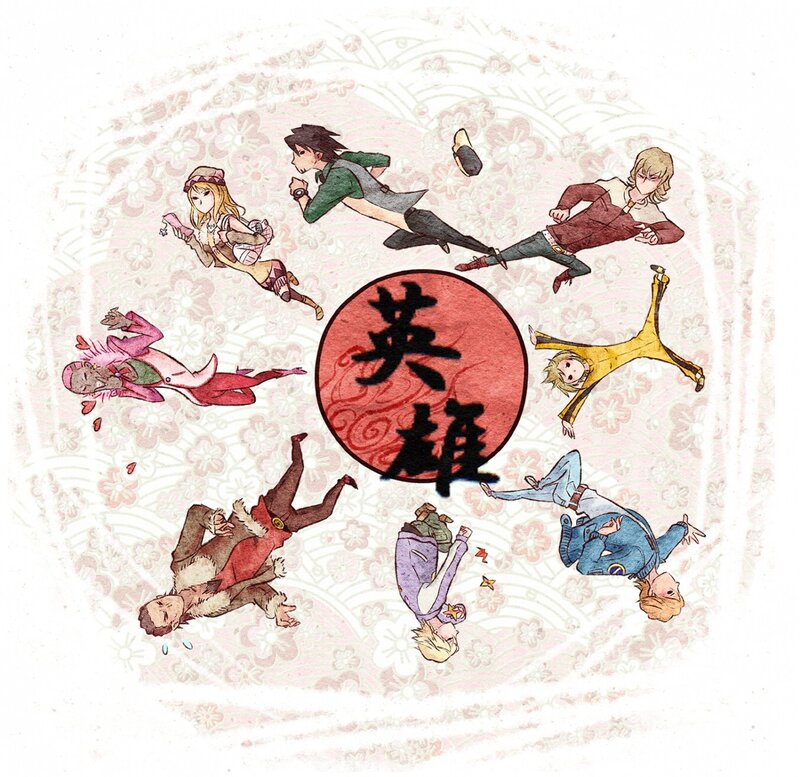 Heroes in a circle