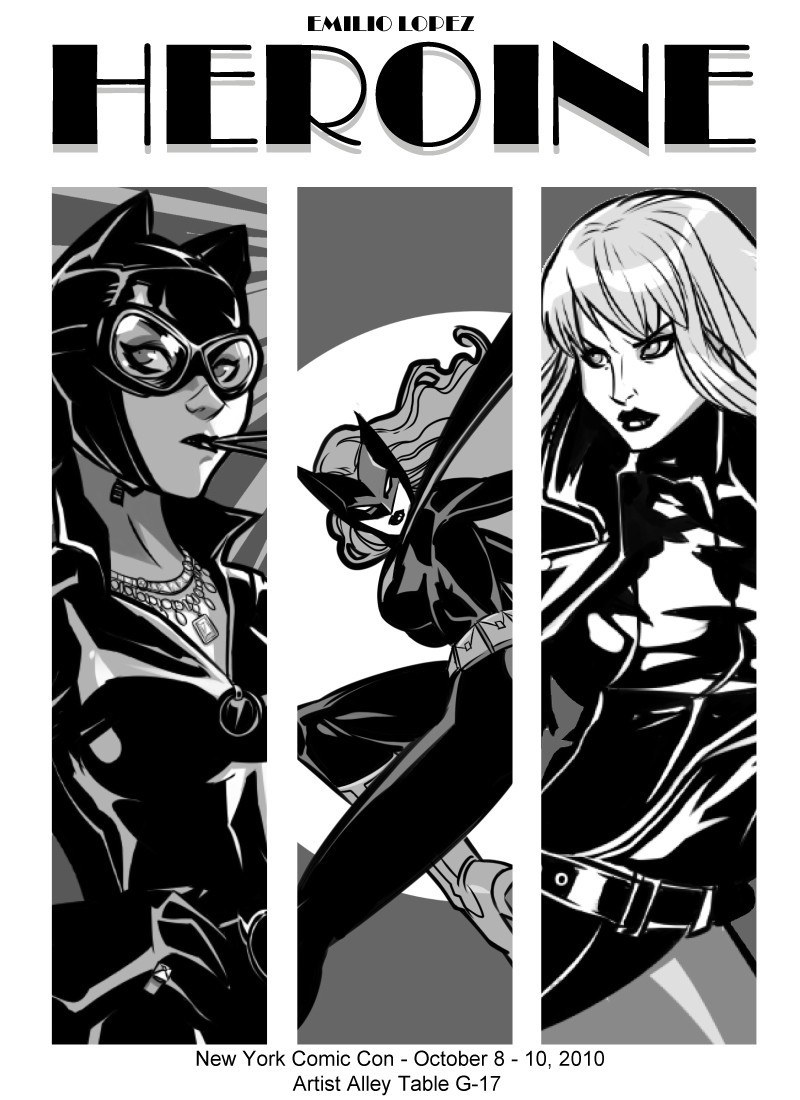 Heroine comic cover art