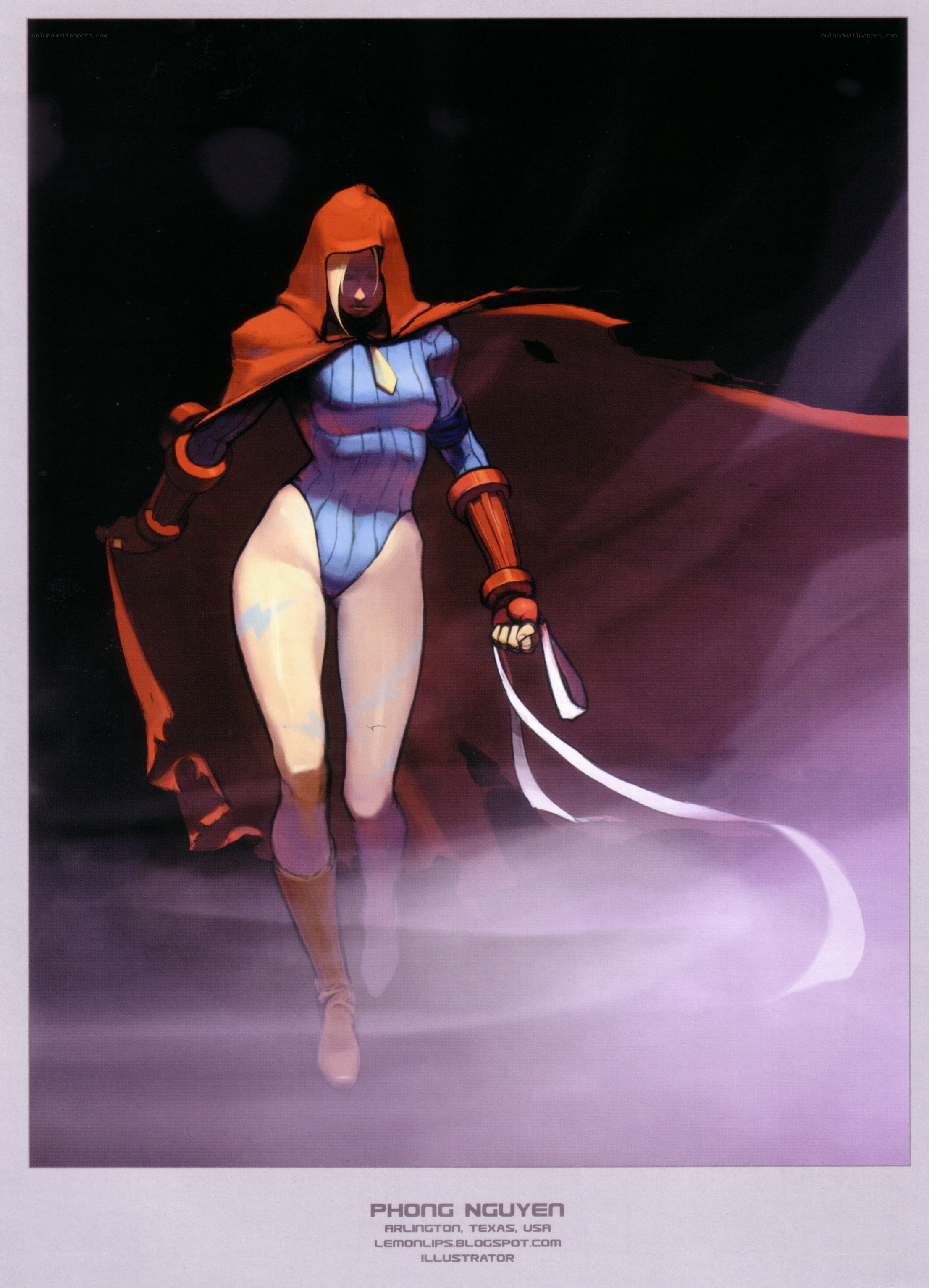 Heroine in a red cloak