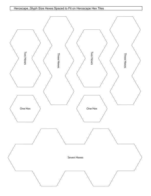 Heroscape hex tile templates