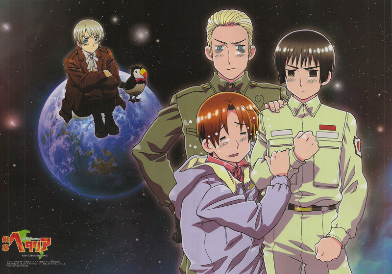 Hetalia characters in space