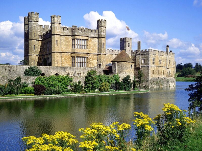 Hever Castle on a sunny day