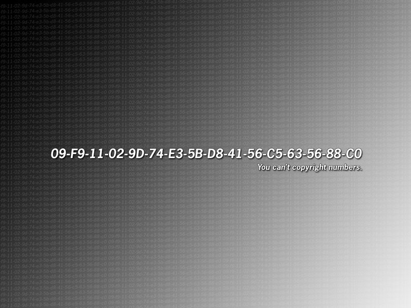 hexadecimal string with text overlay