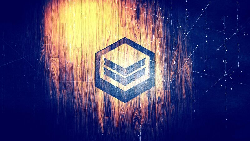 Hexagon Logo on Wood