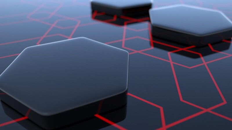 Hexagonal Blocks on Surface — Black