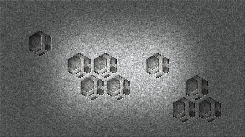 Hexagonal Cutouts on Metal