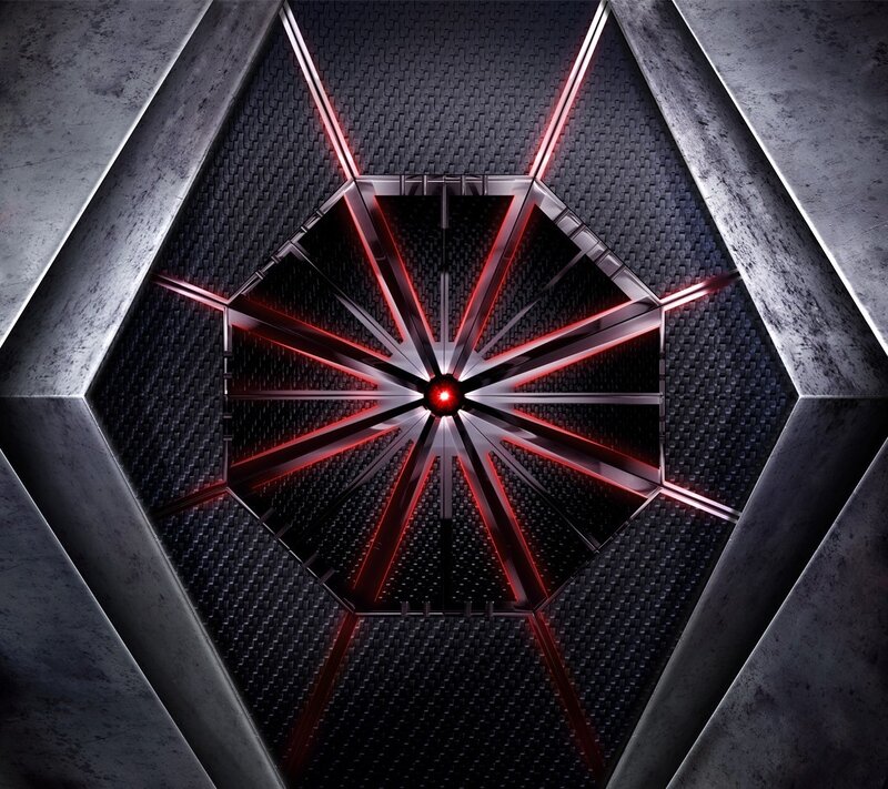 Hexagonal Energy Core — Black