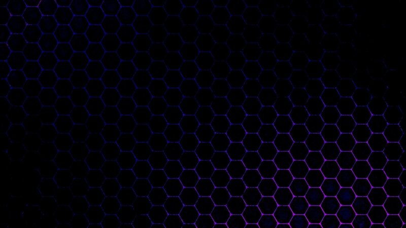 Hexagonal Grid Pattern — Black, Dark, Abstract